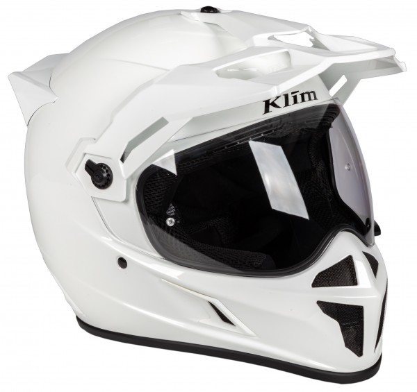 Klim Krios Karbon Adventure Helmet ECE/DOT - Gloss White
