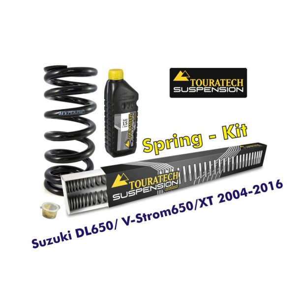 Touratech progressive replacement springs fork & shock absorber, Suzuki DL650/V-Strom 650/XT 2004-16