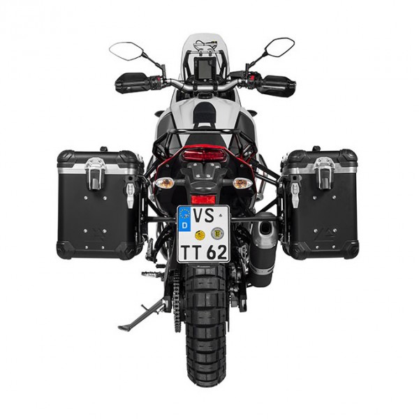 Touratech Zega Evo Aluminium Pannier System And Black Litres