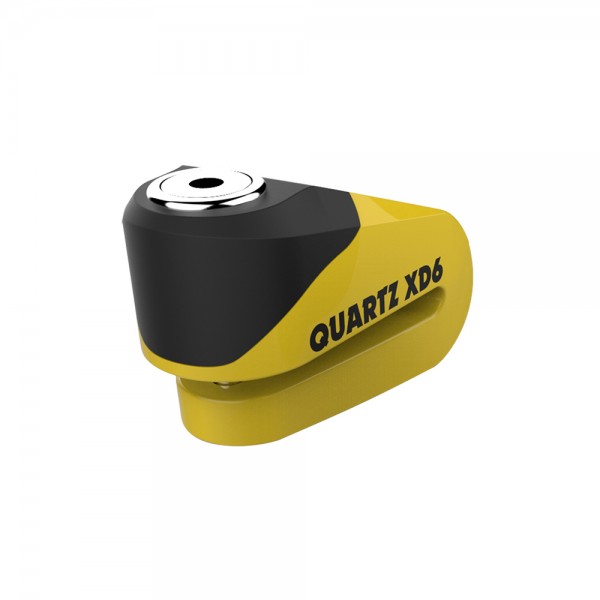 OXFORD Quartz XD6 Alarm Disc Lock (6mm Pin) YELLOW/BLACK