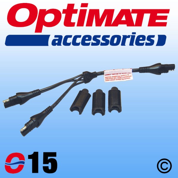O15 OptiMate SAE Y Splitter Lead - Unfused