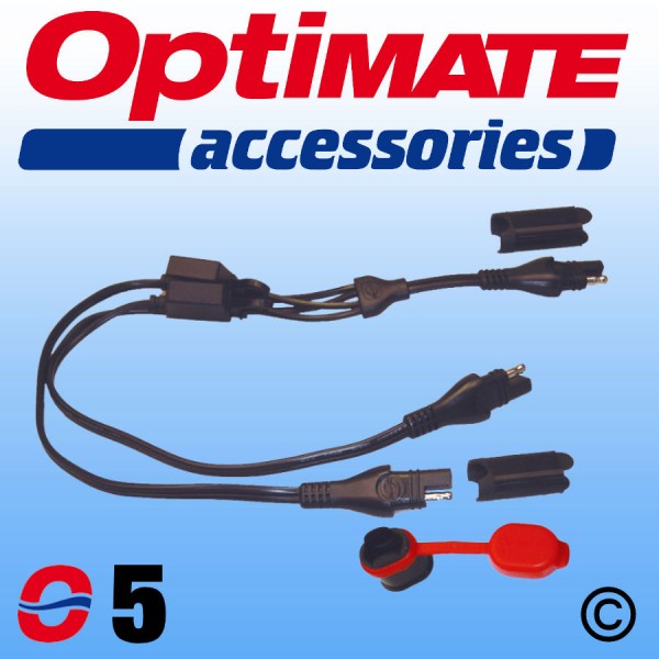 O5 OptiMate SAE Y Splitter Lead - Fused