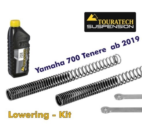 Touratech Lowering KIT -35mm for Yamaha 700 Tenere from 2019 fork springs and reversing levers